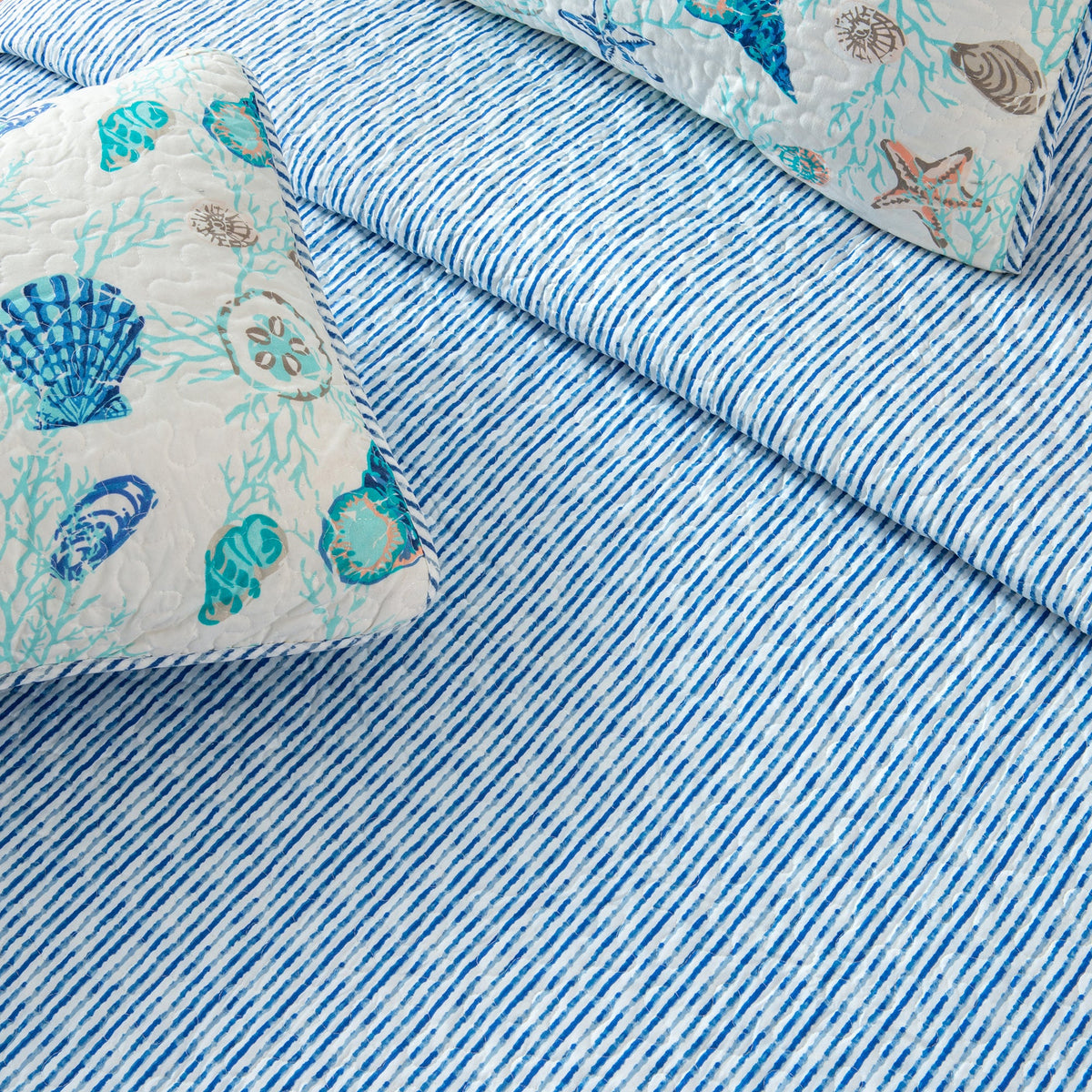 Coastal Quilt Set Bali Collection by Great Bay Home