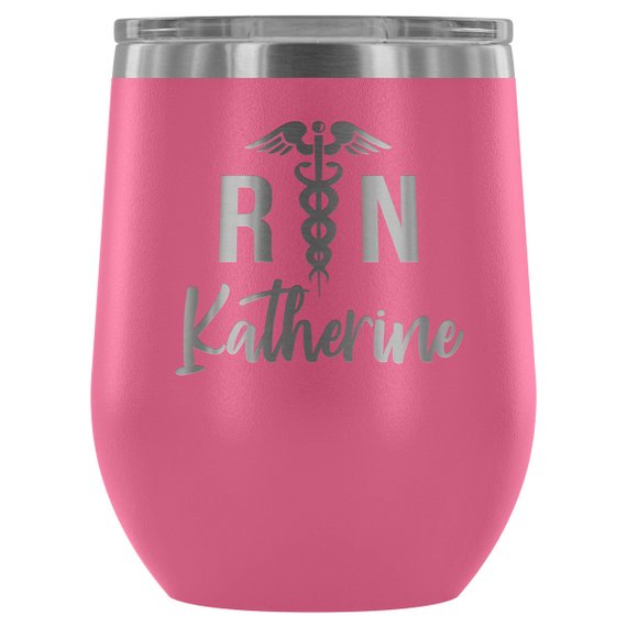 Nurse Tumbler RN Registered Nurse Gifts by Magenta Shadow