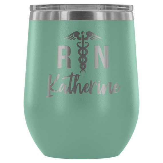 Nurse Tumbler RN Registered Nurse Gifts by Magenta Shadow