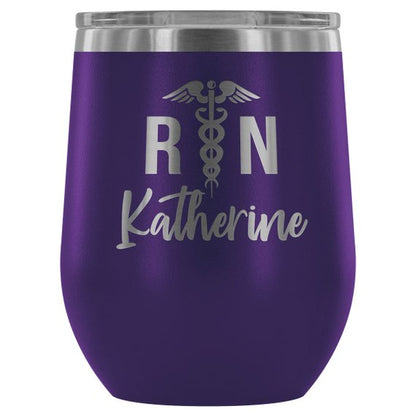 Nurse Tumbler RN Registered Nurse Gifts by Magenta Shadow