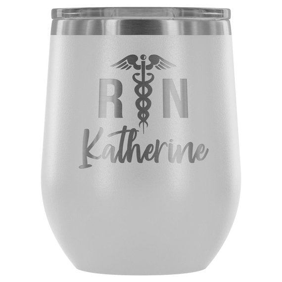 Nurse Tumbler RN Registered Nurse Gifts by Magenta Shadow