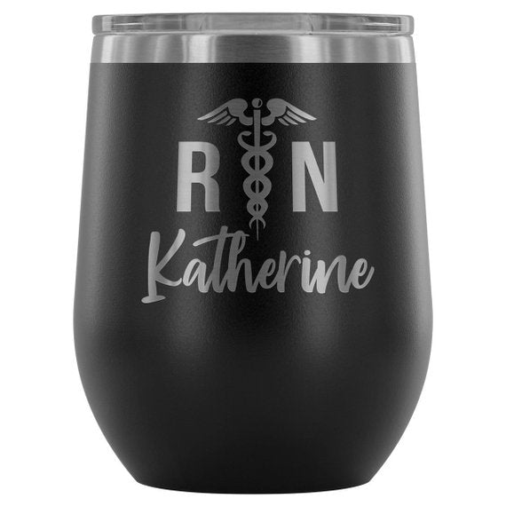 Nurse Tumbler RN Registered Nurse Gifts by Magenta Shadow