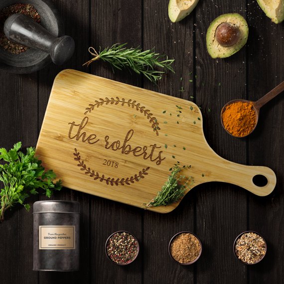 Custom Cutting Board Personalized Cutting Board by Magenta Shadow