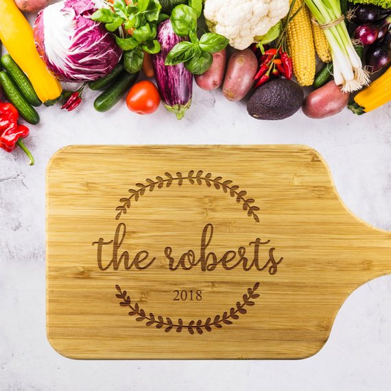 Custom Cutting Board Personalized Cutting Board by Magenta Shadow
