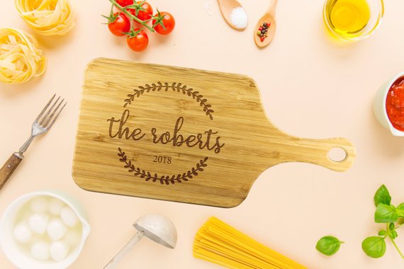 Custom Cutting Board Personalized Cutting Board by Magenta Shadow