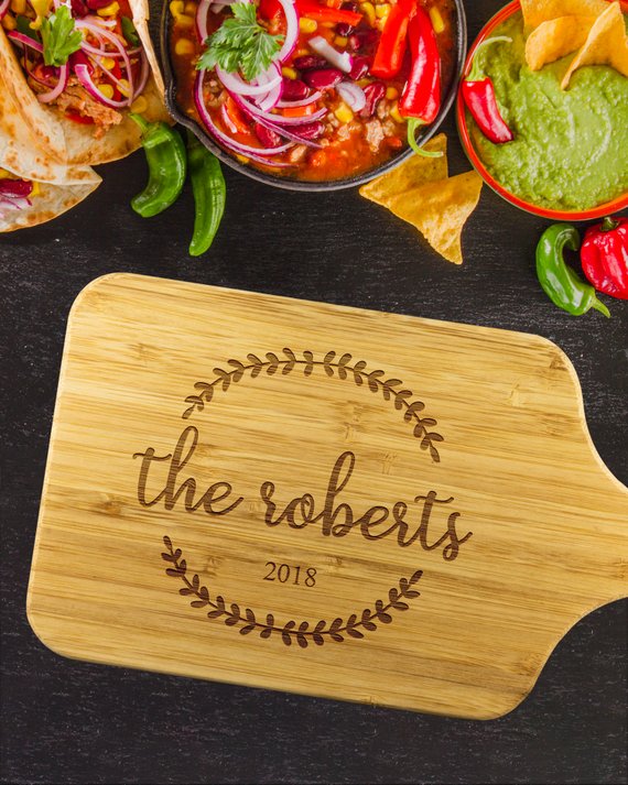 Custom Cutting Board Personalized Cutting Board by Magenta Shadow