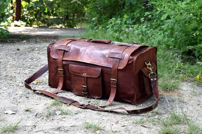 The Peterson Leather Duffle by Classy Leather Bags