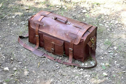 The Peterson Leather Duffle by Classy Leather Bags