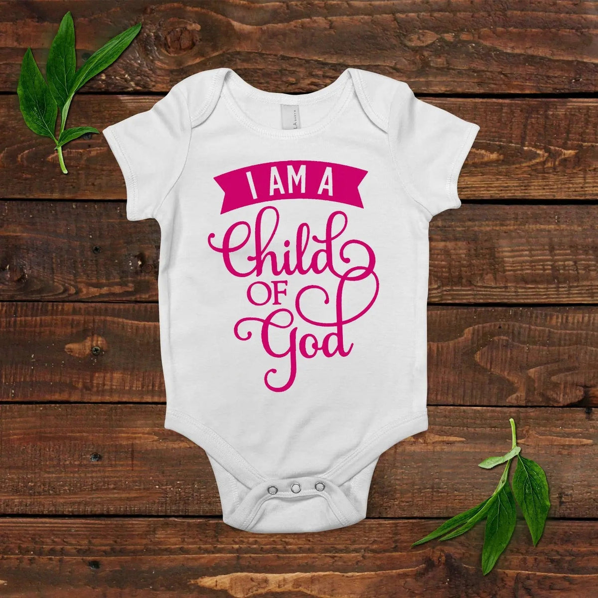 Christian Baby Girl Outfit - I am a child of God - Baby Shower Gift by Joyful Moose