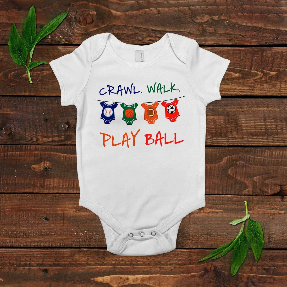 Baby Boy Shirt - Football Soccer Basketball Baseball - Baby Boy Gift - by Joyful Moose