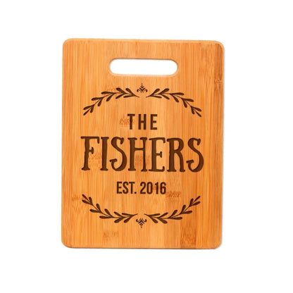 Personalized Wedding Gift Cutting Board - Custom Cutting Board for Bride & Groom by Joyful Moose