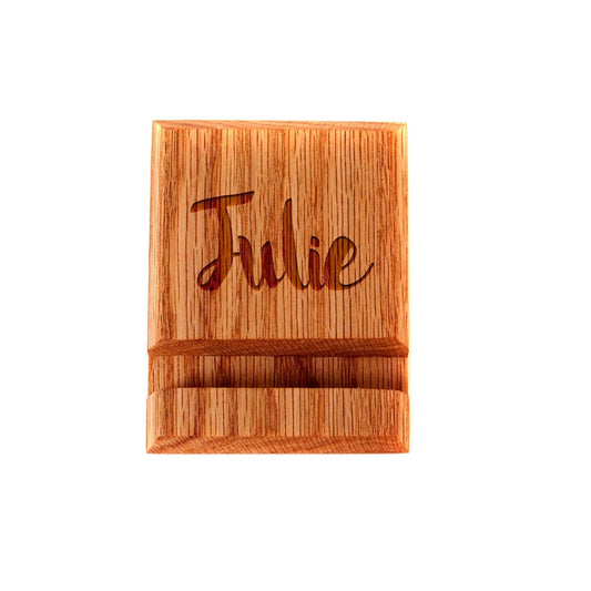 Wooden iPhone Stand - Wood iPhone Holder by Joyful Moose