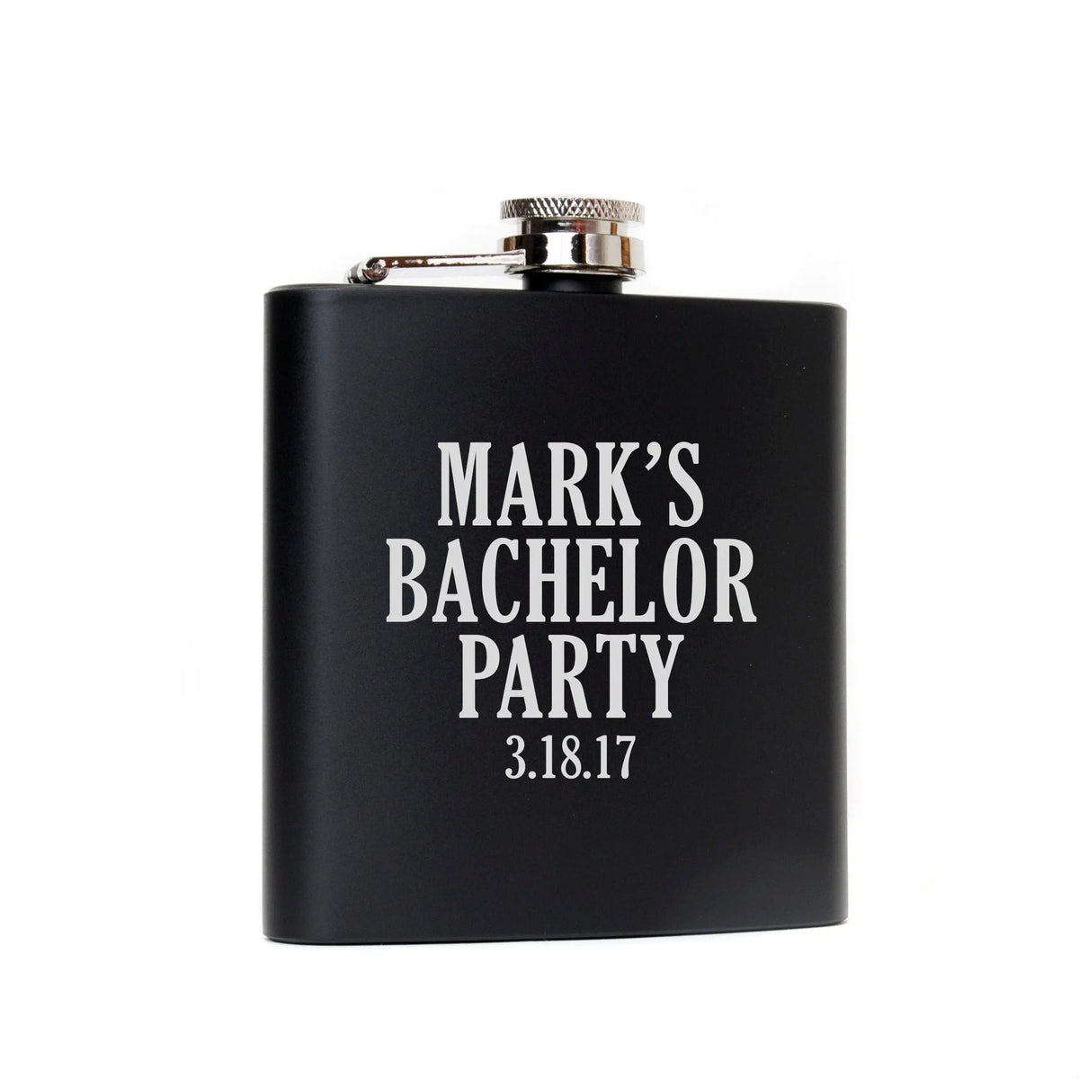 Bachelor Party Gifts Favors Supplies Custom Black Flasks Bachelor Party Flask Groomsmen by Joyful Moose