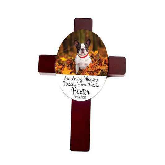 Personalized Pet Memorial Cross - Custom Dog Memorial Gift by Joyful Moose