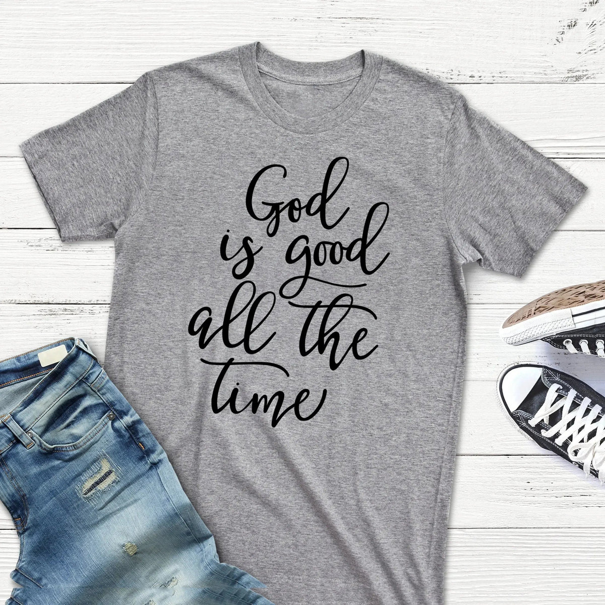 Christian Women's T-Shirt - God Is Good Shirt | Soft Cotton Tee, Inspirational Faith Apparel by Joyful Moose