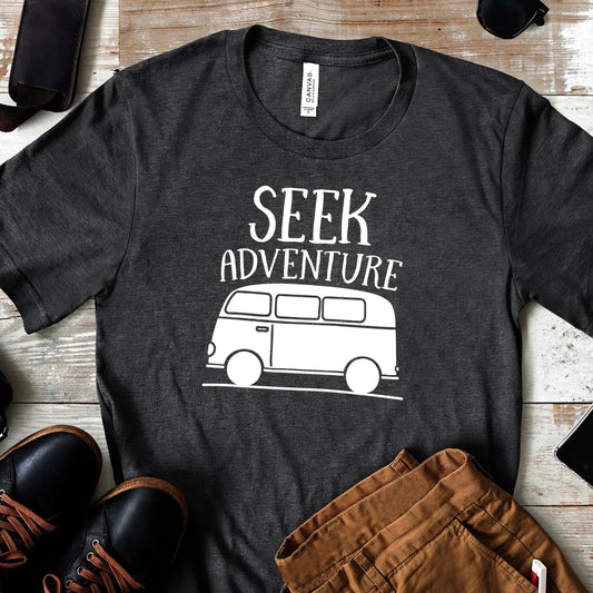 Seek Adventure Shirt - Van Wanderlust Traveler Gift by Joyful Moose
