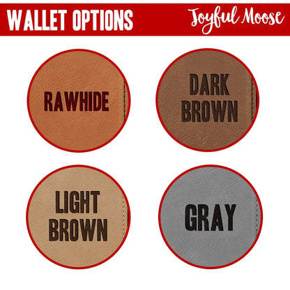 Groomsmen Gifts - Monogram Leather Wallet - Personalized Mens Wallet Gift for Groomsman by Joyful Moose