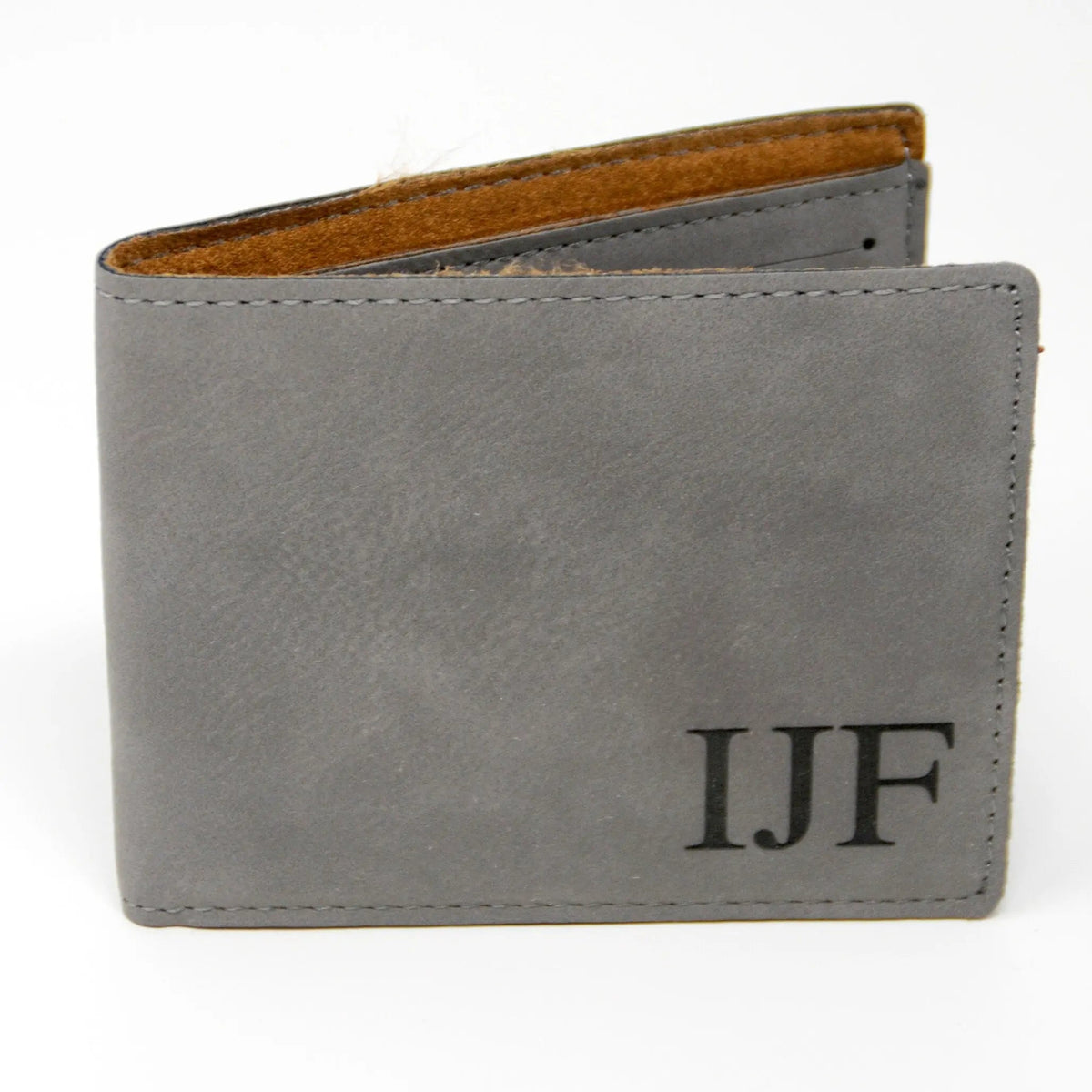 Groomsmen Gifts - Monogram Leather Wallet - Personalized Mens Wallet Gift for Groomsman by Joyful Moose