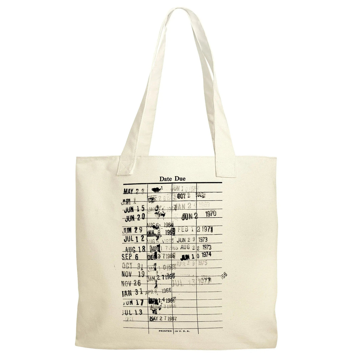 Library Canvas Tote Bag - Reusable Grocery Bag for Book Lover - Literary Tote by Joyful Moose
