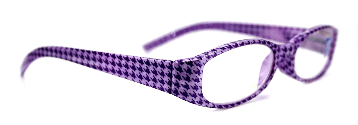 The Scottish, (Premium) Reading Glasses, High End Readers (Purple) Hound Tooth +1.25.. +3 Magnifying Eyeglasses. Houndstooth NY Fifth Avenue by NY Fifth Avenue