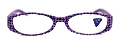 The Scottish, (Premium) Reading Glasses, High End Readers (Purple) Hound Tooth +1.25.. +3 Magnifying Eyeglasses. Houndstooth NY Fifth Avenue by NY Fifth Avenue