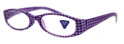 The Scottish, (Premium) Reading Glasses, High End Readers (Purple) Hound Tooth +1.25.. +3 Magnifying Eyeglasses. Houndstooth NY Fifth Avenue by NY Fifth Avenue