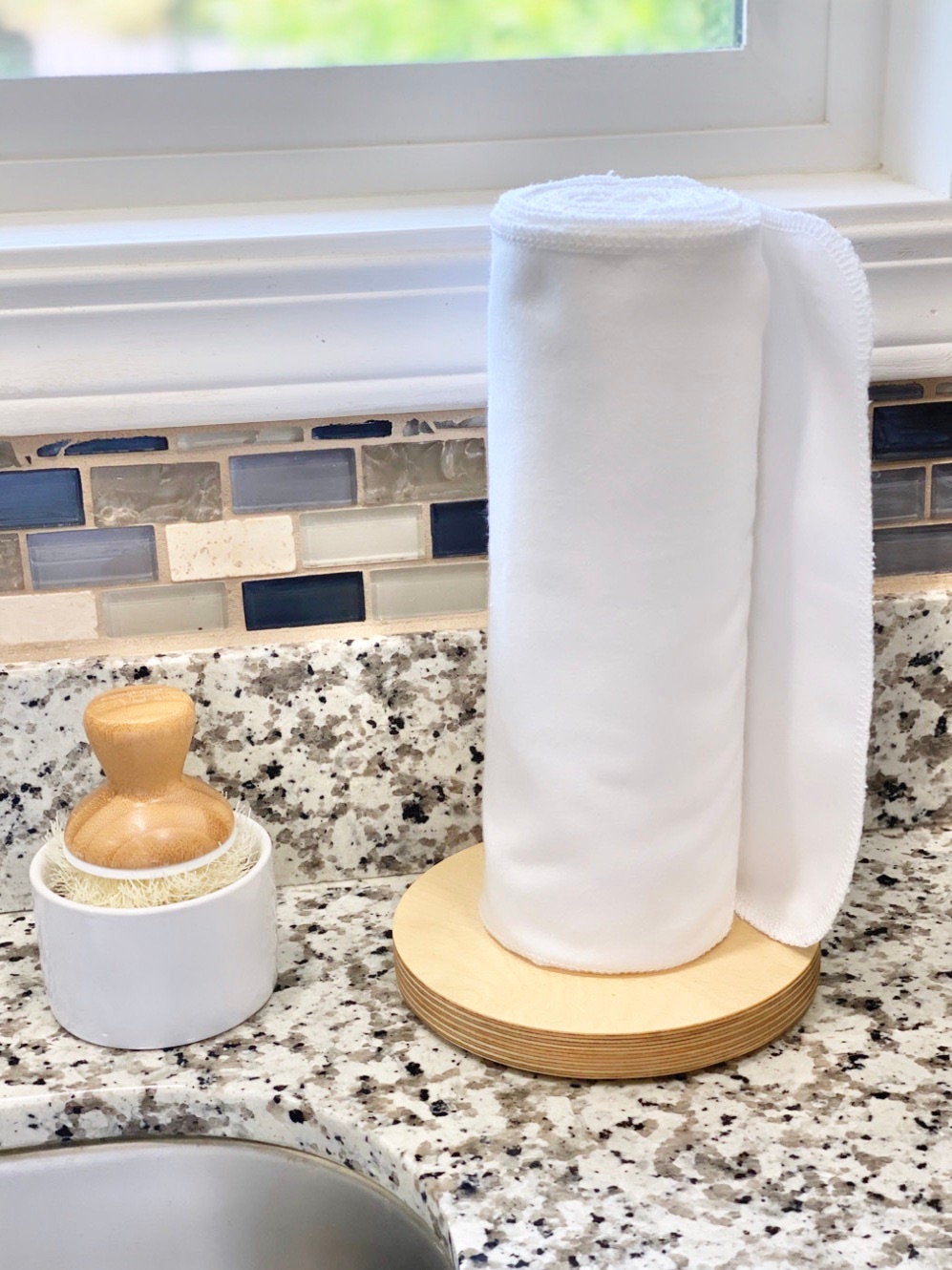 Reusable paper towels, Solid White – view 2