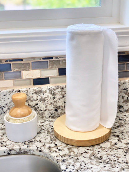 Reusable paper towels, Solid White – view 2