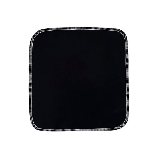 Reusable flannel paper towels in Solid Black