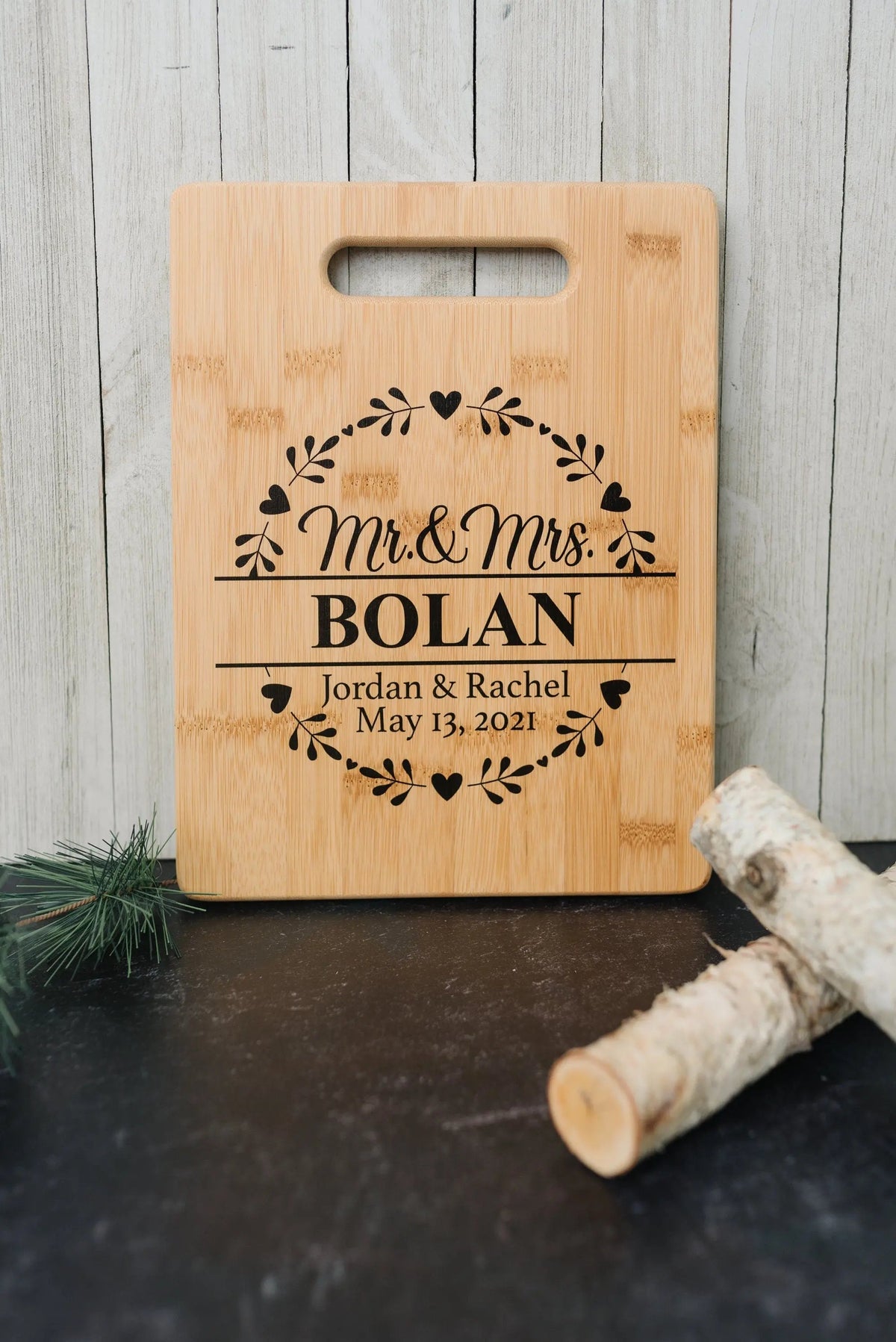 Wedding Gift, Personalized Cutting Board, personalized gift for couples, Custom Wedding Gifts, Wood Cutting Board, Custom cutting board by Joyful Moose