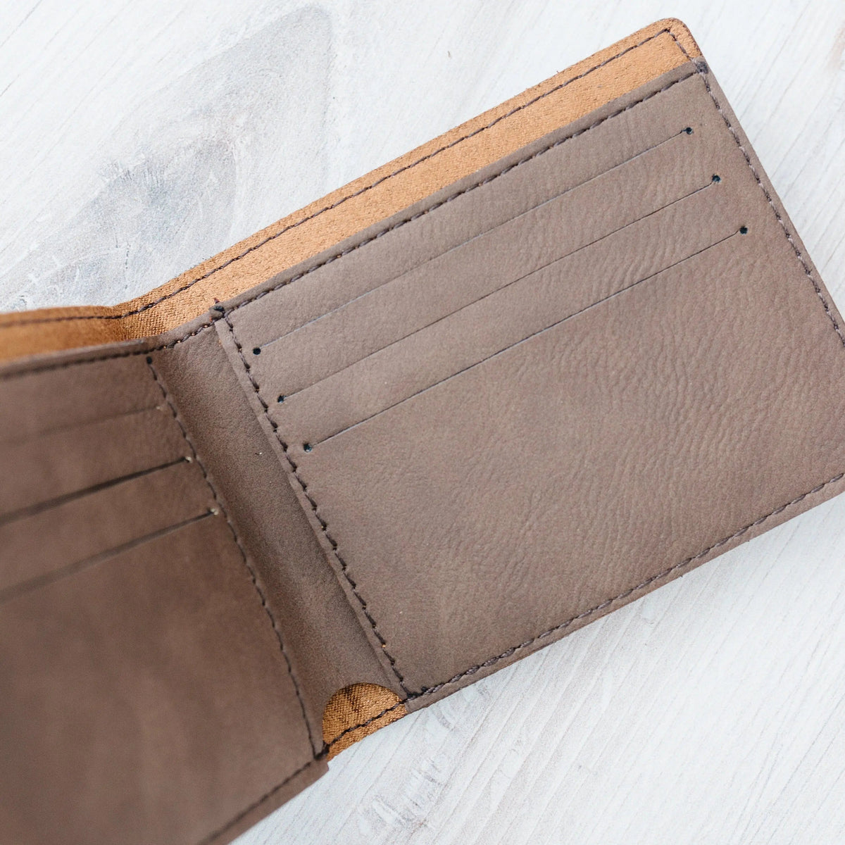 Groomsmen Gifts - Monogram Leather Wallet - Personalized Mens Wallet Gift for Groomsman by Joyful Moose
