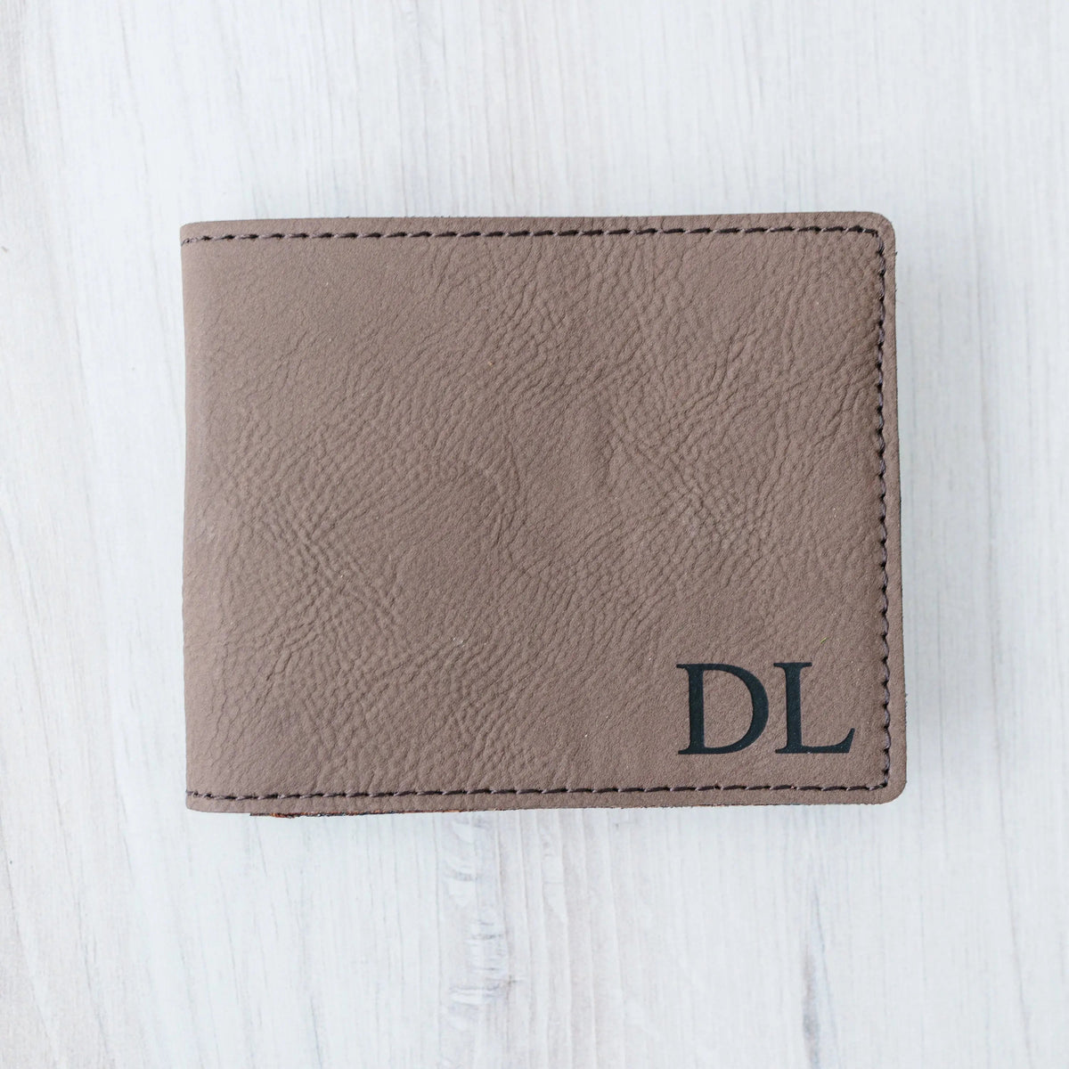 Groomsmen Gifts - Monogram Leather Wallet - Personalized Mens Wallet Gift for Groomsman by Joyful Moose