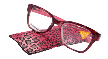 The Bohemian, (Premium) Reading Glasses High End Reading Glass +1.25 to +4 magnifying glasses, Square. optical Frames by NY Fifth Avenue
