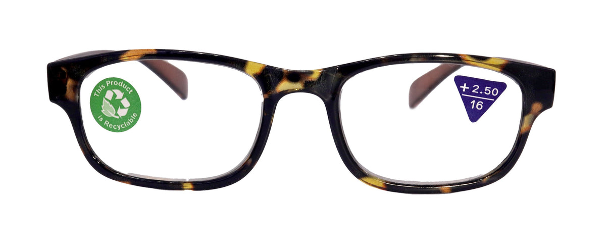 Jade, Premium Reading Glasses High End Reading Glass +1.25 to +6.00 magnifying glasses, Square. Brown, optical Frames by NY Fifth Avenue
