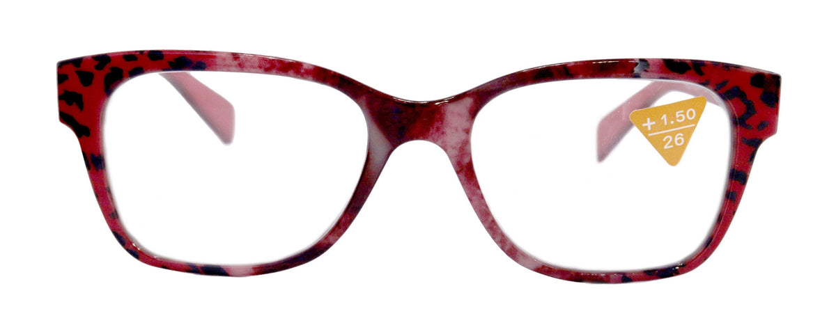 The Bohemian, (Premium) Reading Glasses High End Reading Glass +1.25 to +4 magnifying glasses, Square. optical Frames by NY Fifth Avenue
