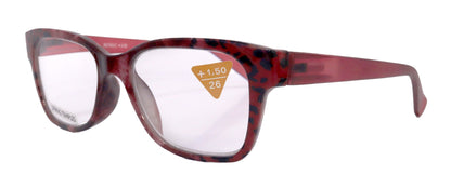 The Bohemian, (Premium) Reading Glasses High End Reading Glass +1.25 to +4 magnifying glasses, Square. optical Frames by NY Fifth Avenue