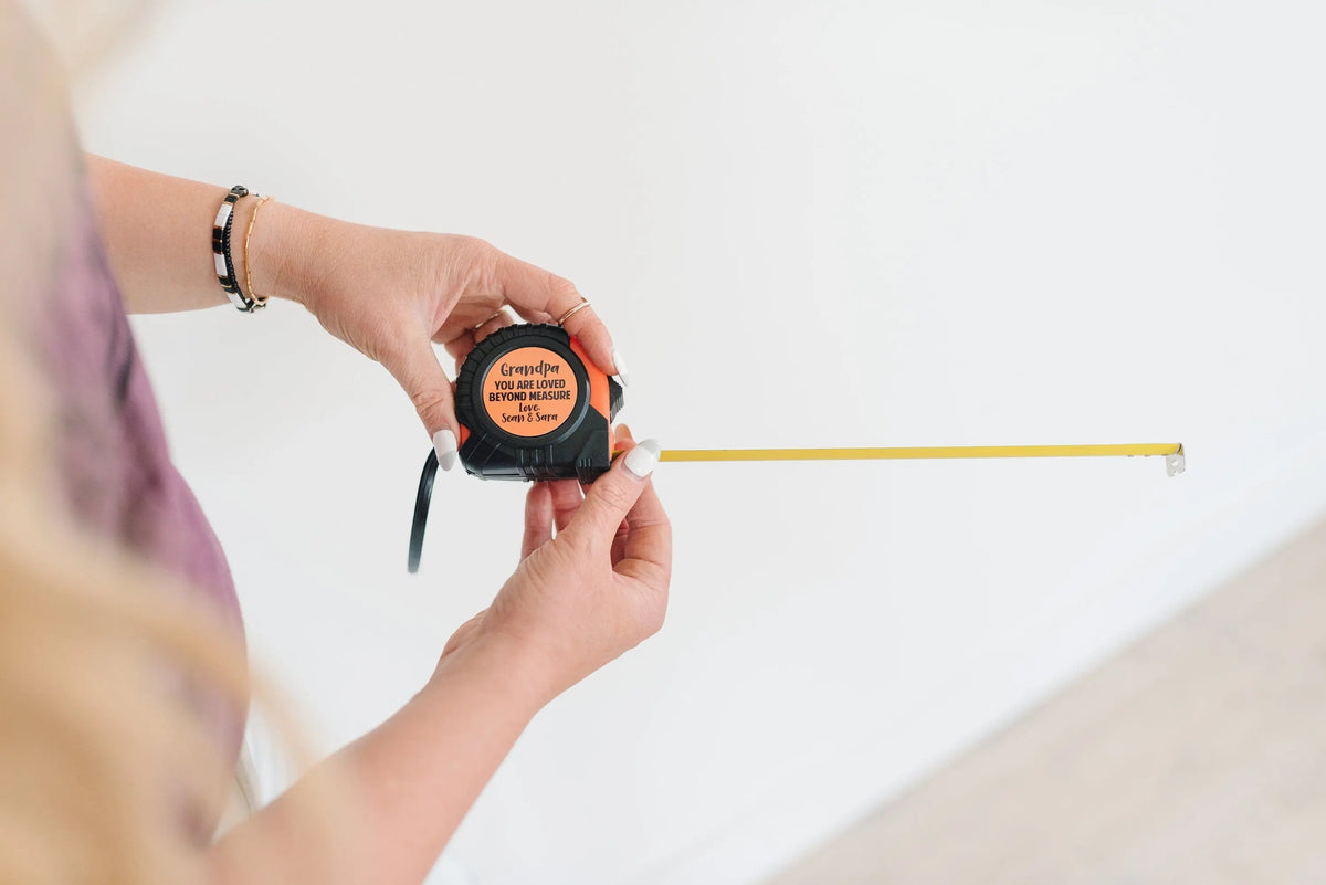 Personalized Tape Measure for Grandpa, Christmas Gift for Grandfather, Custom Birthday Gift for Papa from Grandkids by Joyful Moose