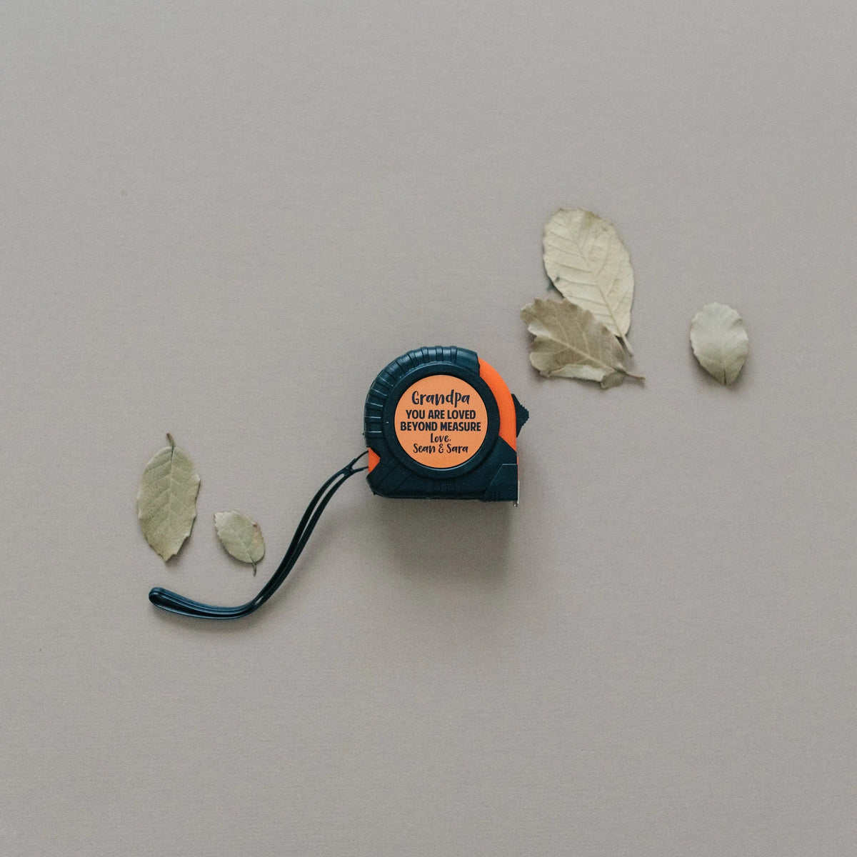 Personalized Tape Measure for Grandpa, Christmas Gift for Grandfather, Custom Birthday Gift for Papa from Grandkids by Joyful Moose