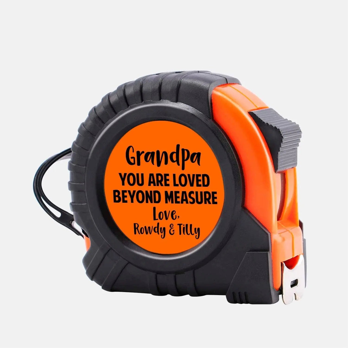 Personalized Tape Measure for Grandpa, Christmas Gift for Grandfather, Custom Birthday Gift for Papa from Grandkids by Joyful Moose