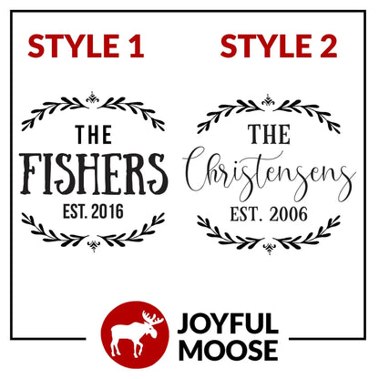 Personalized Wedding Gift Cutting Board - Custom Cutting Board for Bride & Groom by Joyful Moose