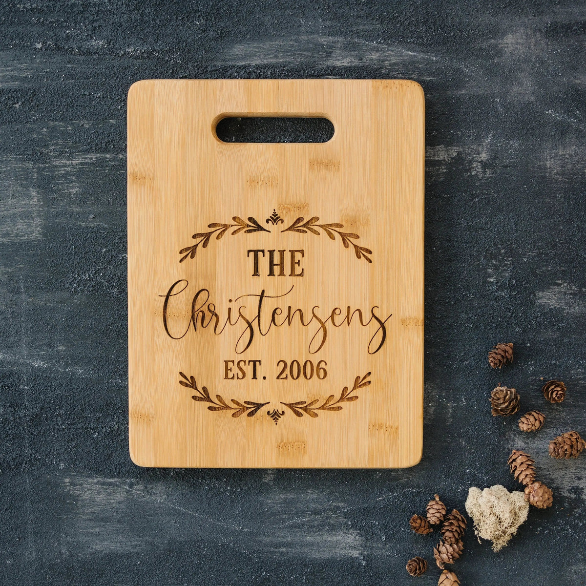 Personalized Wedding Gift Cutting Board - Custom Cutting Board for Bride & Groom by Joyful Moose