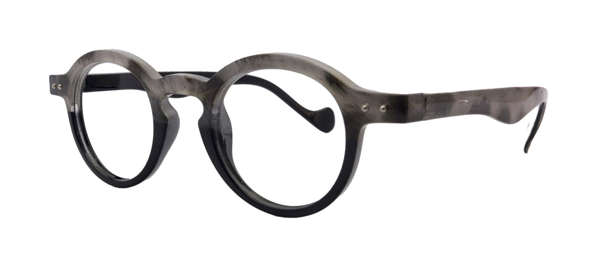 Orlando (Premium) Reading Glasses, High End Readers, Magnifying Eyeglasses, (Black Translucent) (Round) NY Fifth Avenue by NY Fifth Avenue