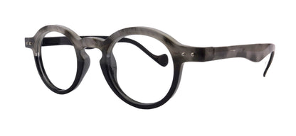 Orlando (Premium) Reading Glasses, High End Readers, Magnifying Eyeglasses, (Black Translucent) (Round) NY Fifth Avenue by NY Fifth Avenue