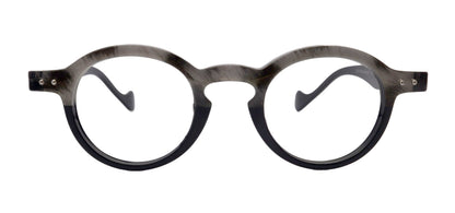 Orlando (Premium) Reading Glasses, High End Readers, Magnifying Eyeglasses, (Black Translucent) (Round) NY Fifth Avenue by NY Fifth Avenue