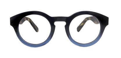 Berlin, (Blue Light Glasses) Reading, High End Readers, Magnifying Eyeglass (Black/Blue) (Round) (Thick Frame) (Over size) NY Fifth Avenue by NY Fifth Avenue