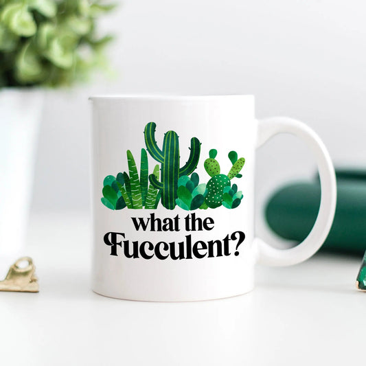 Funny Succulent Mug – Ceramic Coffee Mug with Cactus Design | Joyful Moose by Joyful Moose