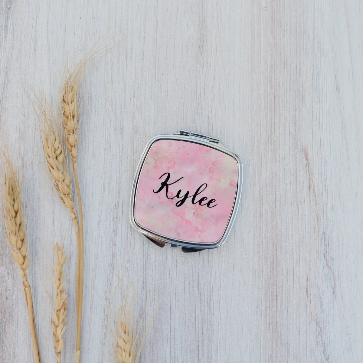 Personalized Gift for Her, bridesmaid gifts, Personalized Compact Mirror, cosmetic gifts for her under 20, personalized gifts for women by Joyful Moose