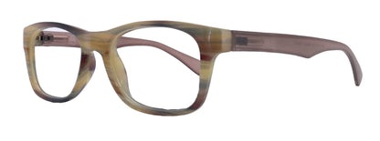 Kelly, (Premium) Reading Glasses High End Readers +1.25 to +4 Magnifying (Brown ) Square. Optical Frames, NY Fifth Avenue. by NY Fifth Avenue