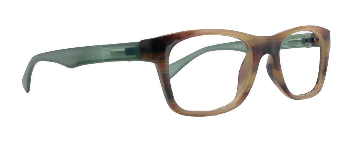 Kelly, (Premium) Reading Glasses High End Readers +1.25 to +4 Magnifying (Brown ) Square. Optical Frames, NY Fifth Avenue. by NY Fifth Avenue