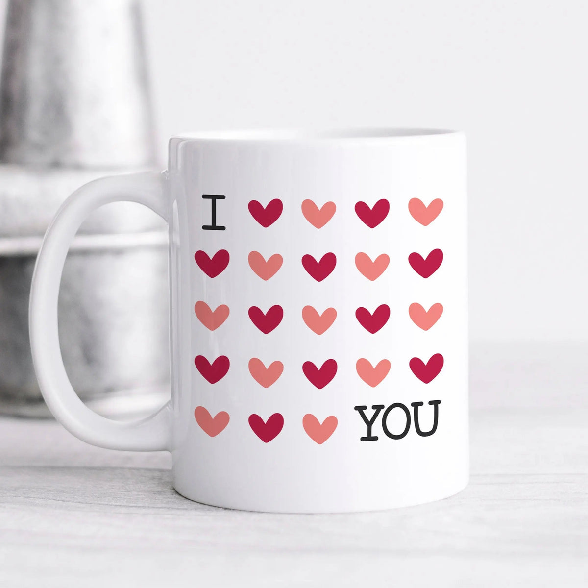 Valentines Mug - I love You Coffee Mug - Heart Mug - valentines gift for wife - valentines day gifts for her - Gift for girlfriend by Joyful Moose